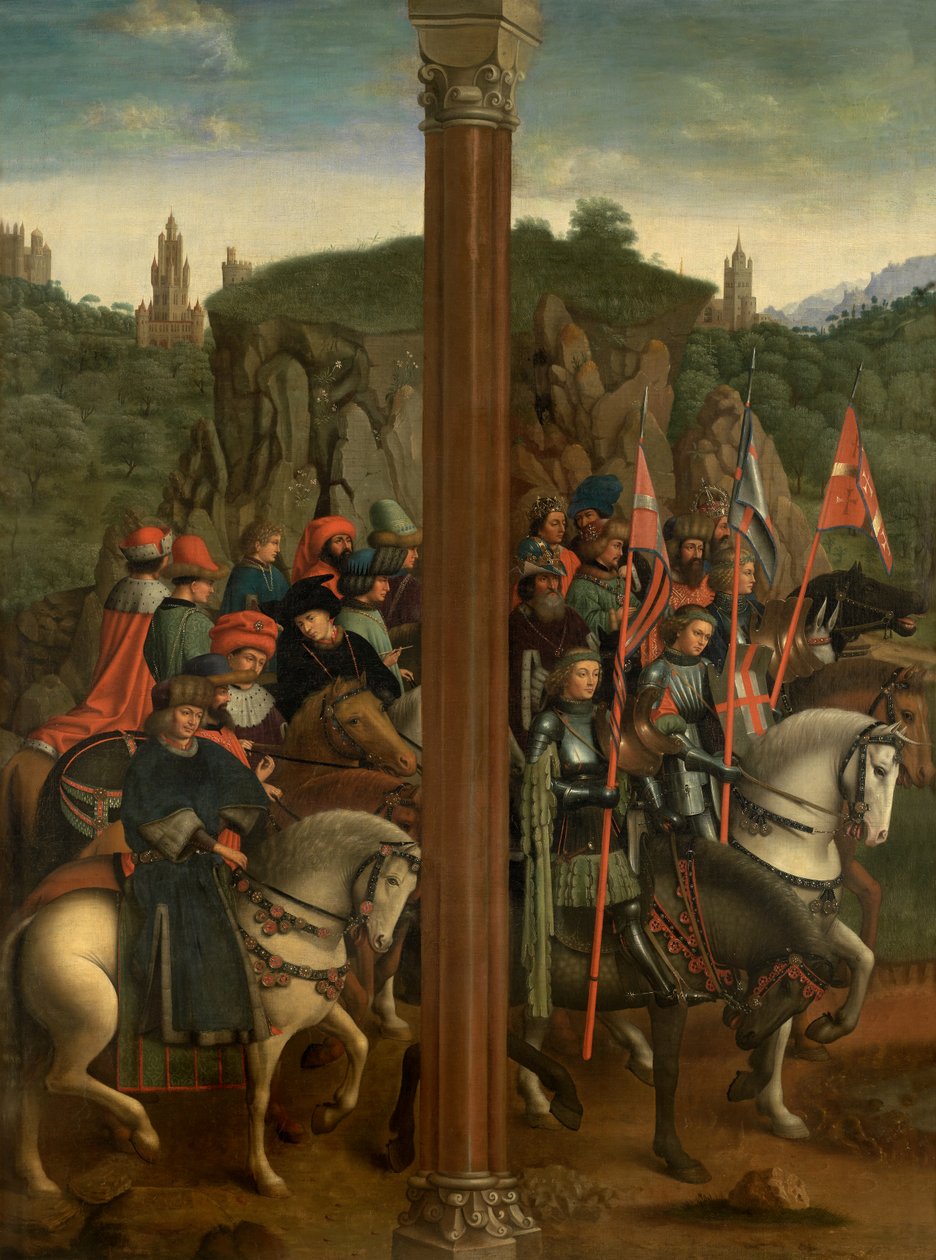 Die Ritter Christi und Die Gerechten Richter von Jan van (after) Eyck