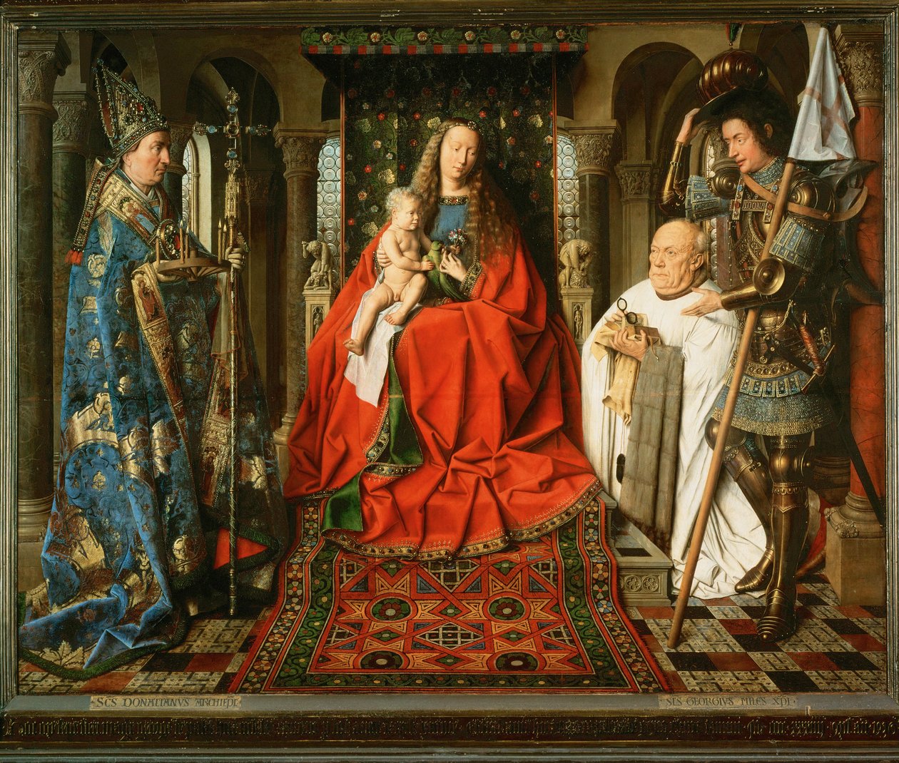 Madonna, verehrt vom Kanonikus Van der Paele von Jan van Eyck