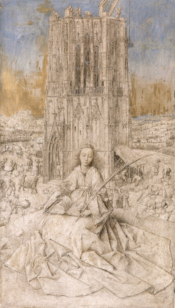 Heilige Barbara, um 1427 von Jan van Eyck