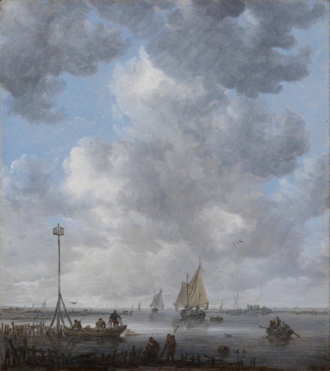 Eine ruhige See von Jan van Goyen