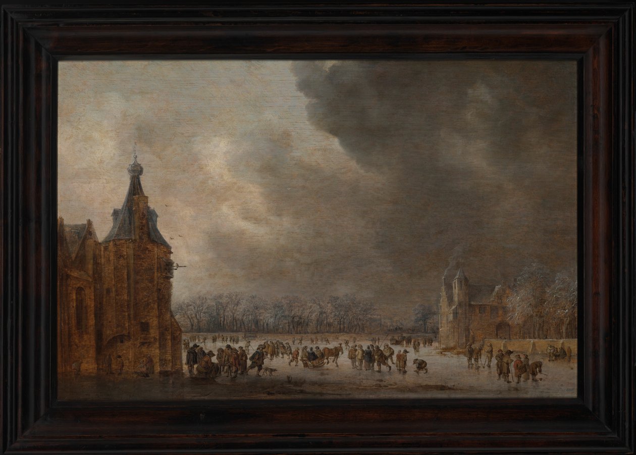 Schlittschuhlaufen von Jan van Goyen