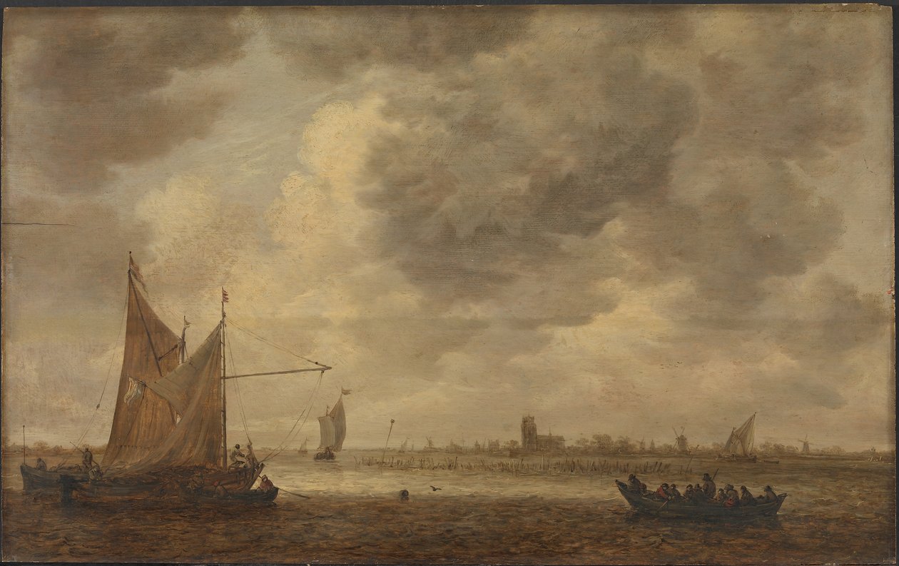Der Fluss Oude Maas bei Dordrecht von Jan van Goyen
