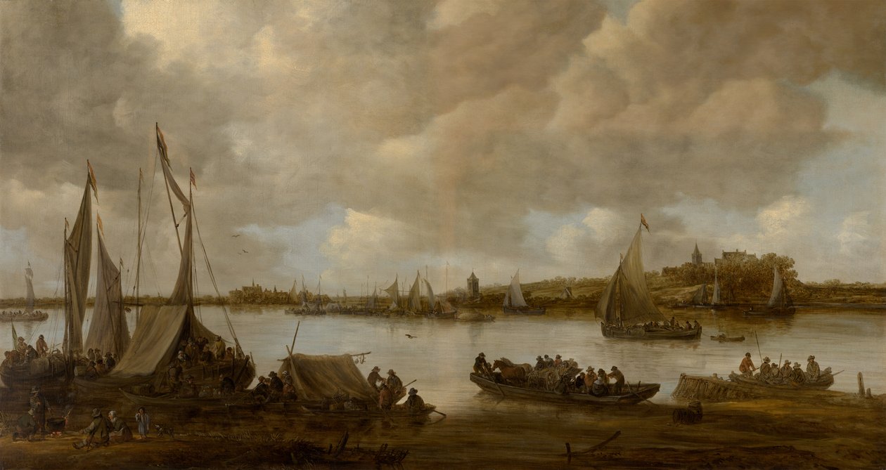 Blick auf den Rhein bei Hoog-Elten von Jan van Goyen