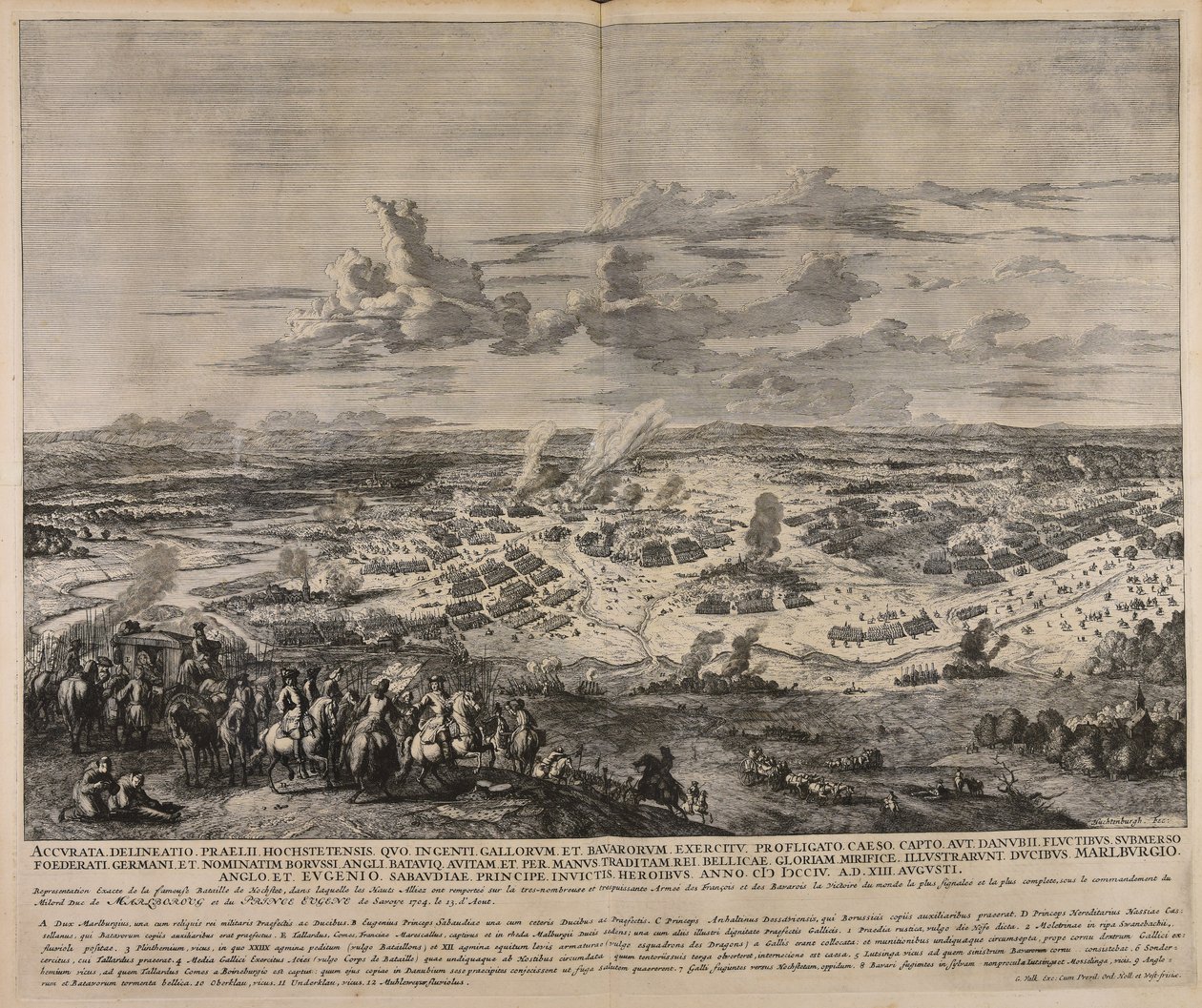 Genaues Abbild der Schlacht von Hochstet von Jan van Huchtenburgh