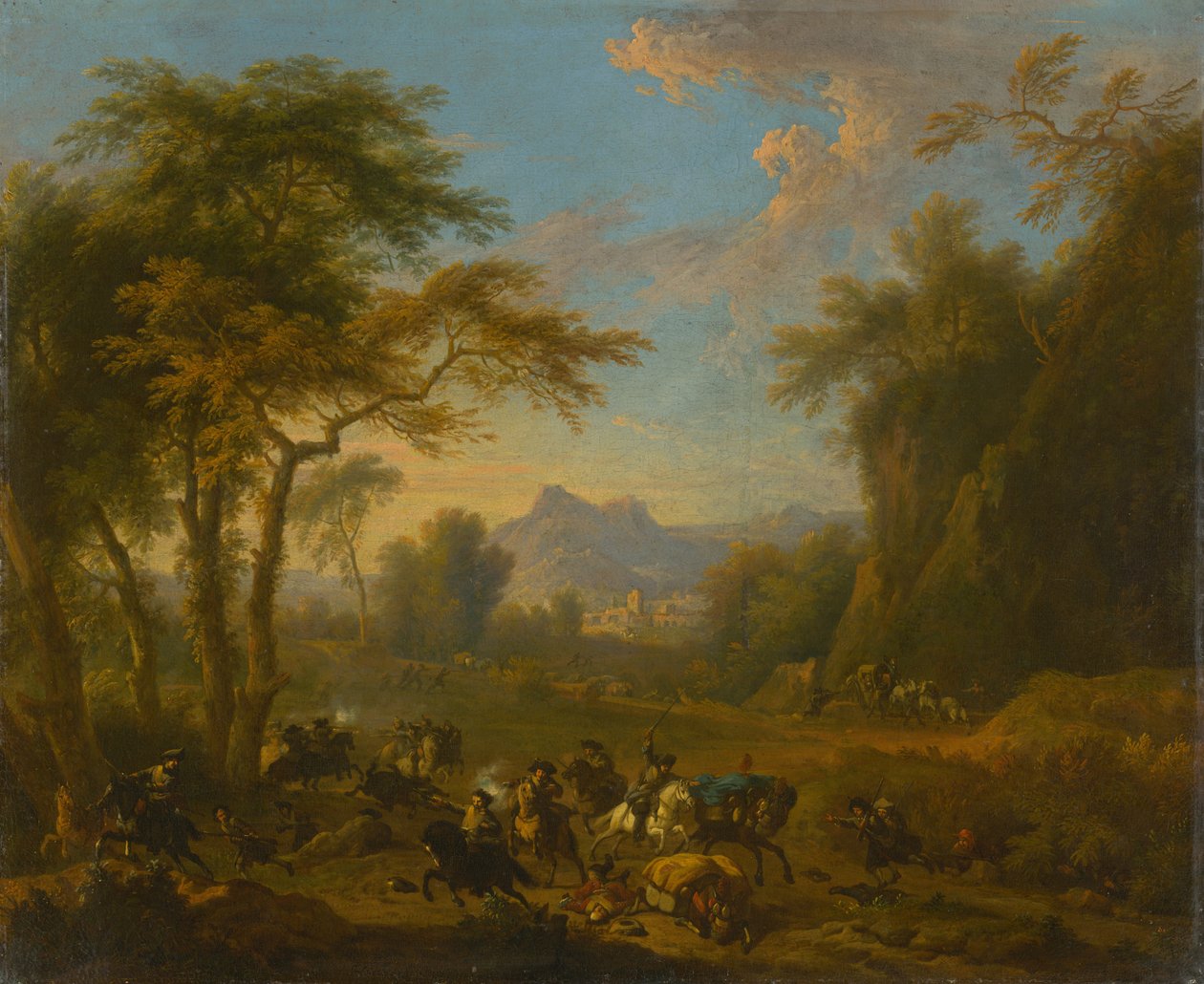 Überfall, ca. 1717 von Jan van Huchtenburgh