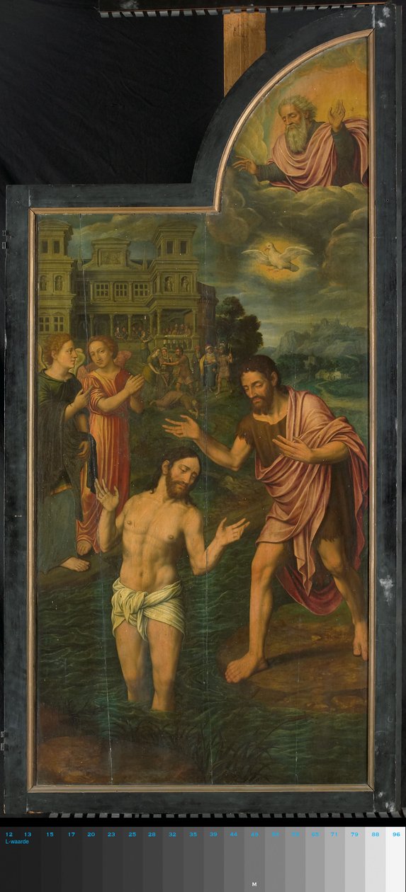 Triptychon mit Szenen aus dem Leben des Heiligen Johannes des Täufers, rechter Flügel von Jan van II Coninxloo