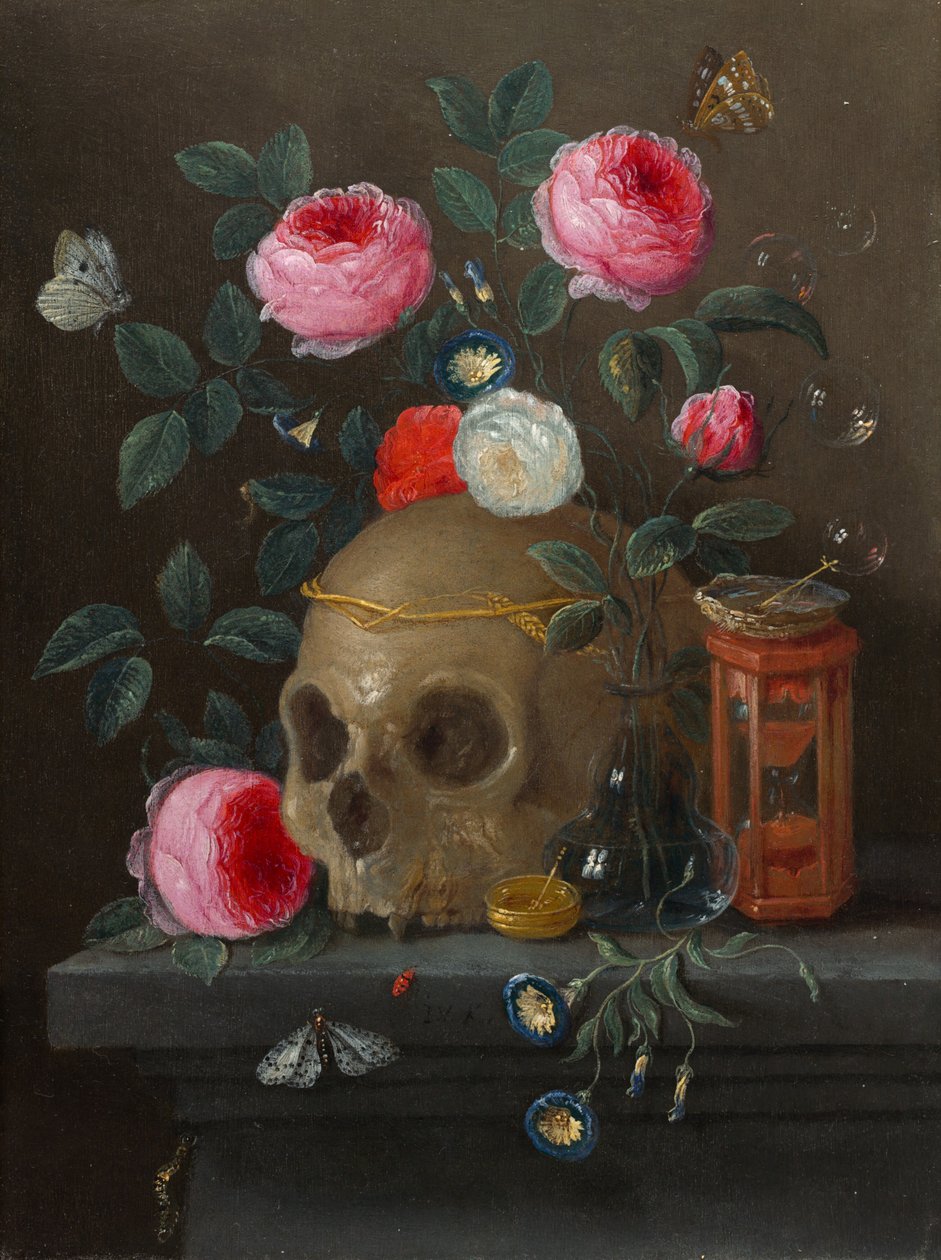 Vanitas Stillleben, ca. 1665-1670 von Jan van Kessel