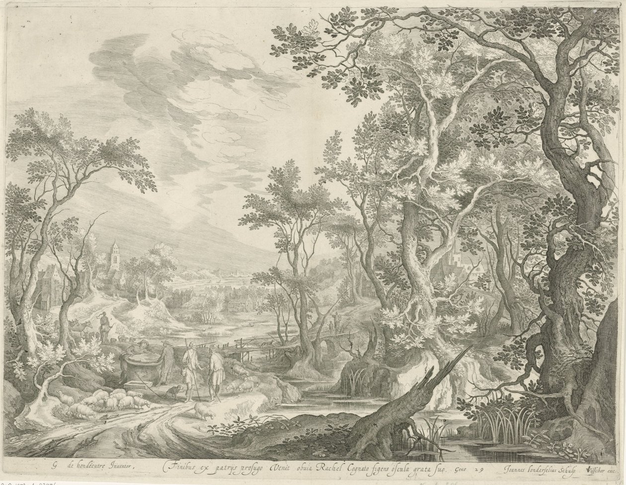 Jakob und die Männer von Haran am Brunnen von Jan van Londerseel