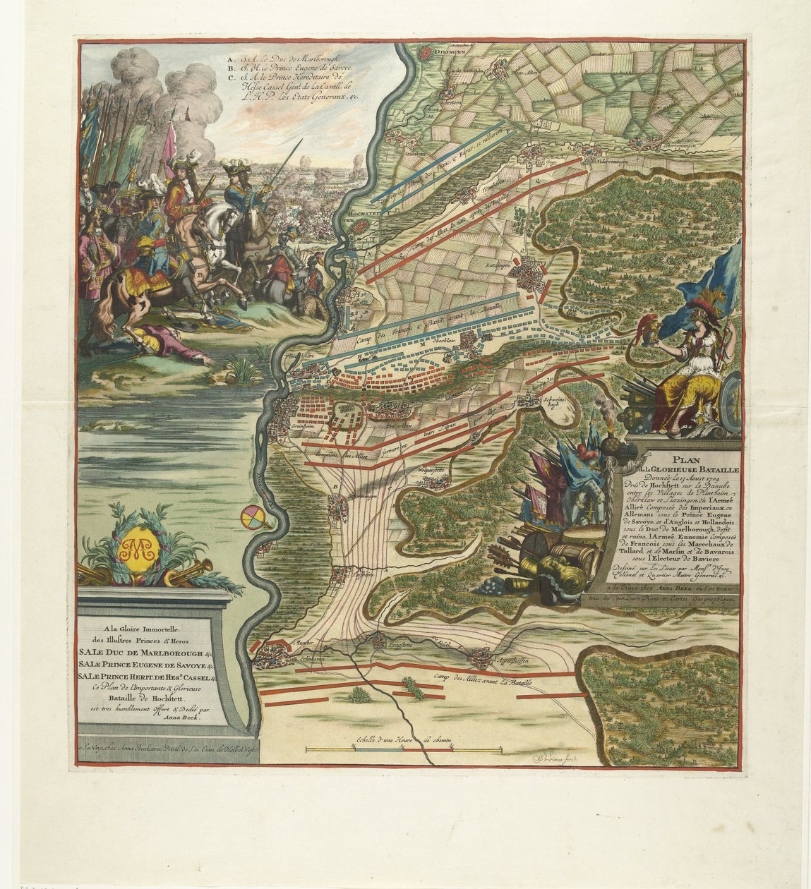 Schlacht bei Höchstädt, 1704 von Jan van Vianen