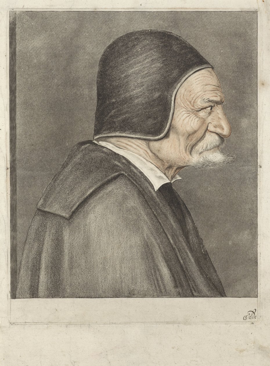 Büste eines alten Mannes, nach rechts von Jan van de Velde (IV)