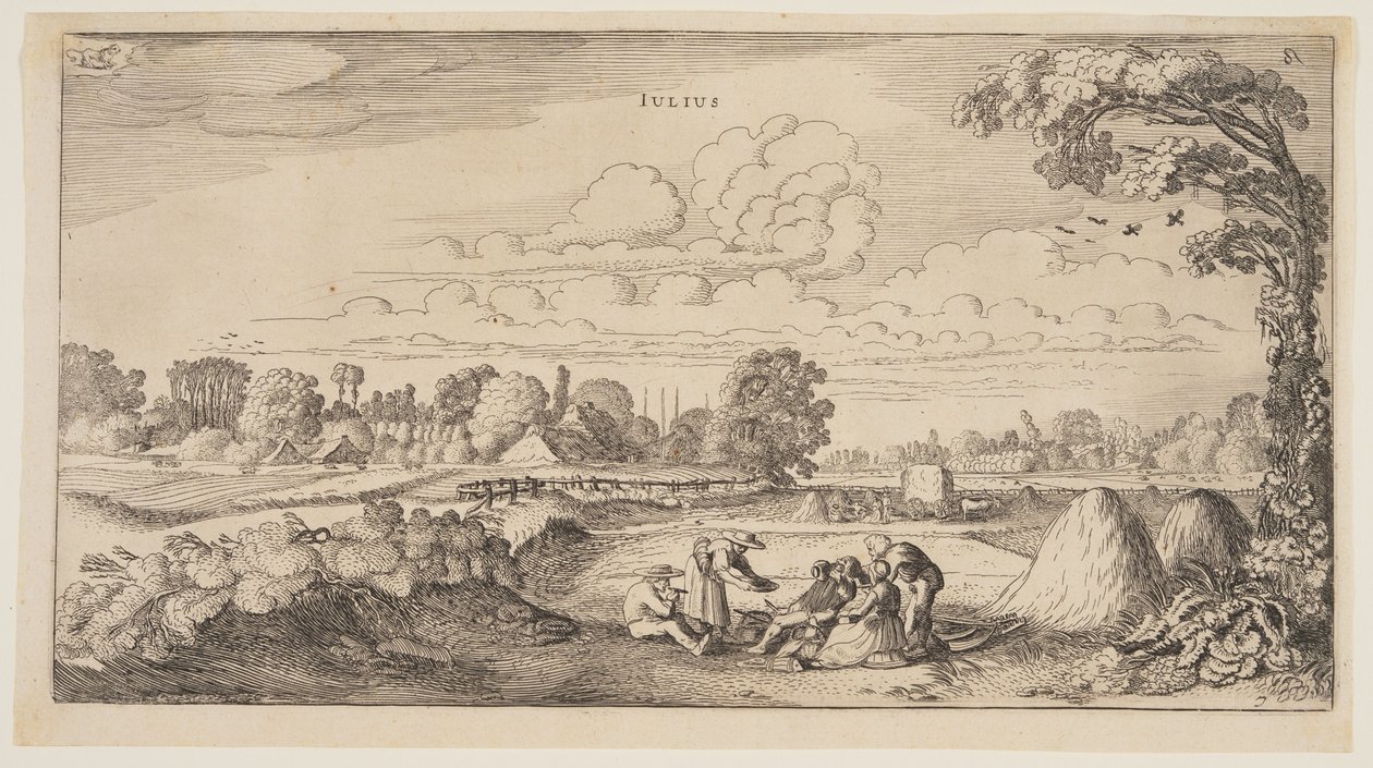 Juli, aus Die zwölf Monate des Jahres von Jan van de Velde II