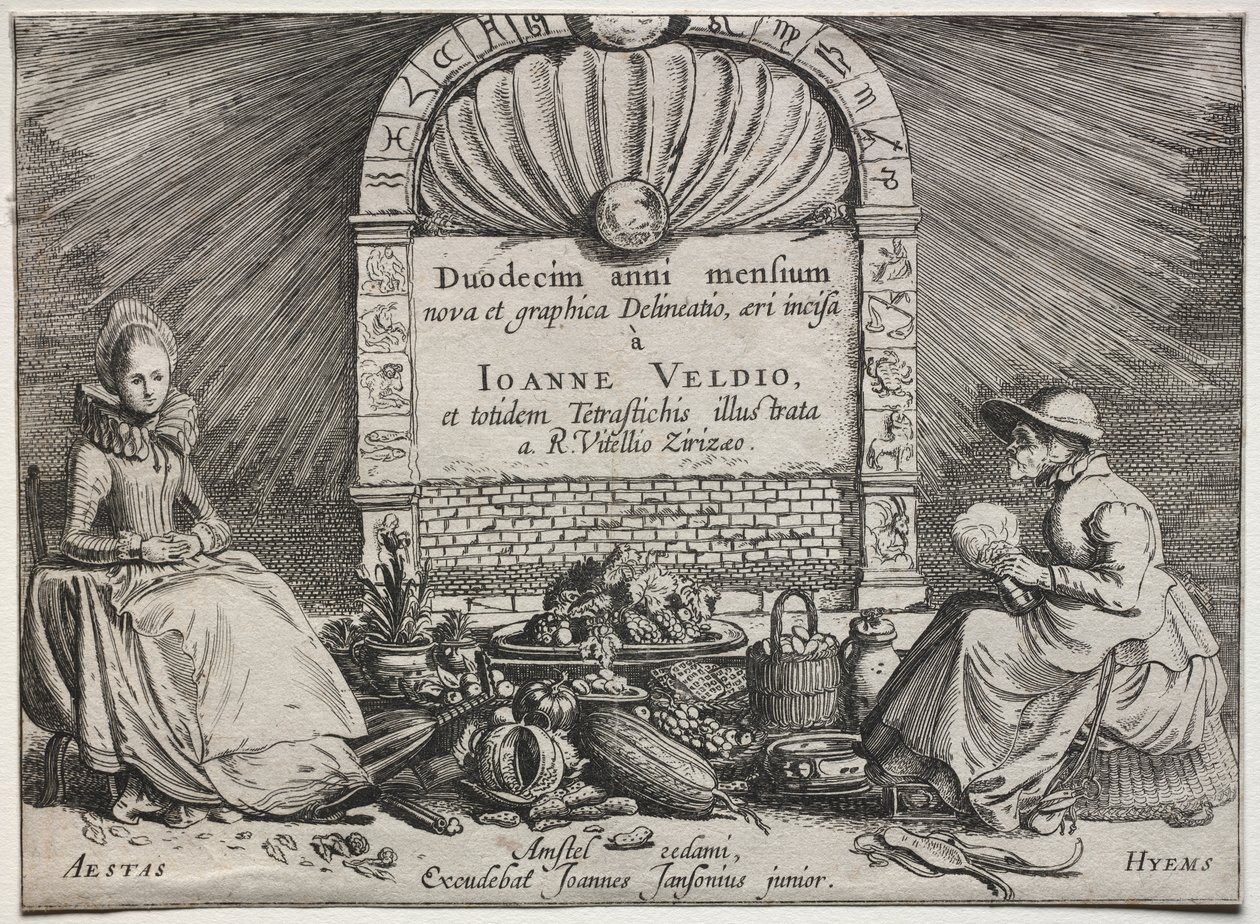 Die zwölf Monate: Titelseite von Jan van de Velde II