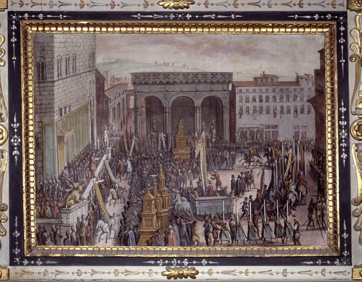 Das Fest der Schmeicheleien in Florenz von Jan van der Straet