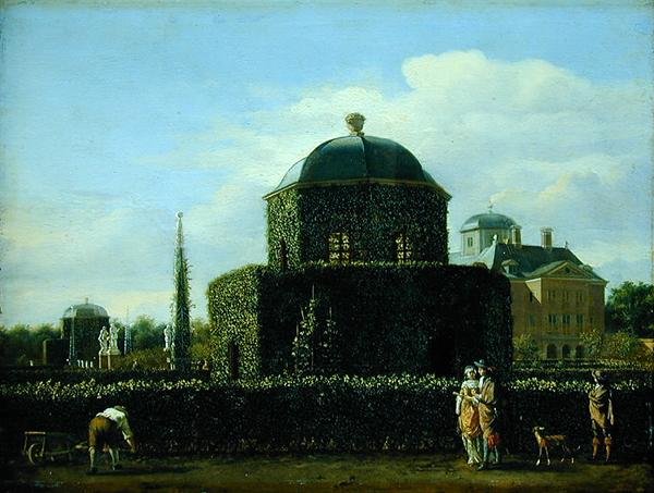 Der Pavillon des Bosch-Hauses, die Residenz des Stadtverwalters von Gravenhage von Jan van der Heyden