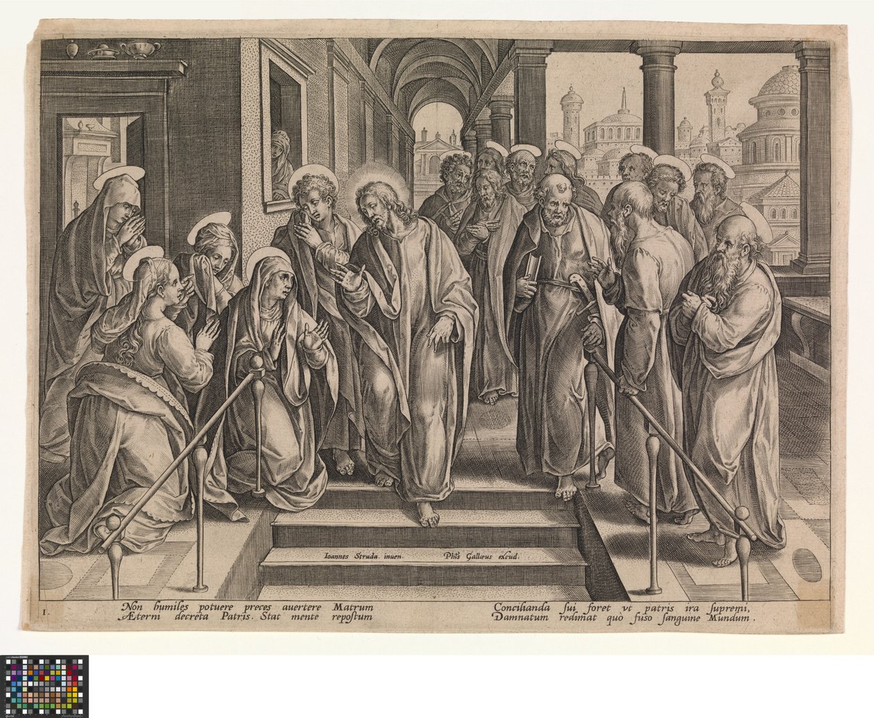 Christus kündigt sein Leiden an von Jan van der Straet