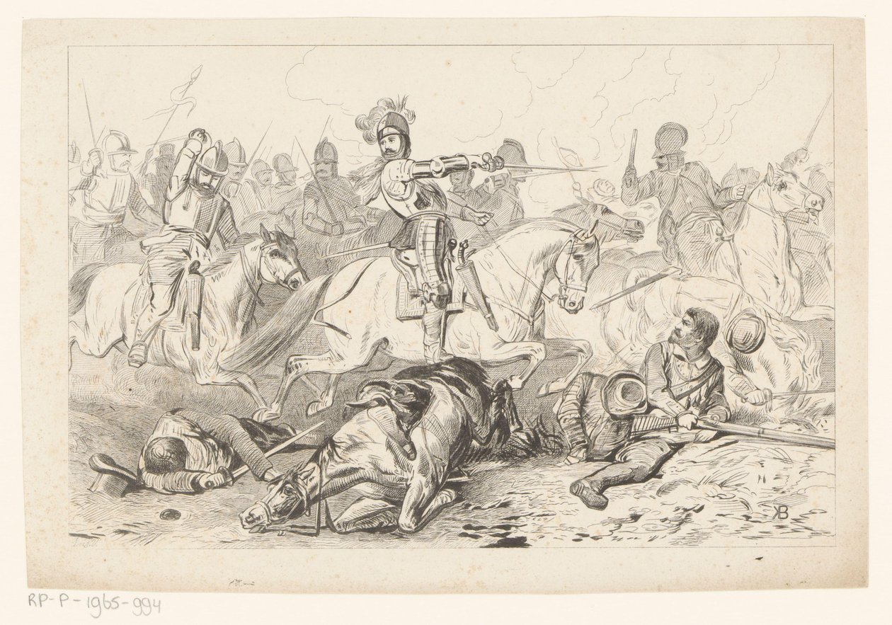 Schlacht bei Nieuwpoort von Jan van der Veen (prentmaker)