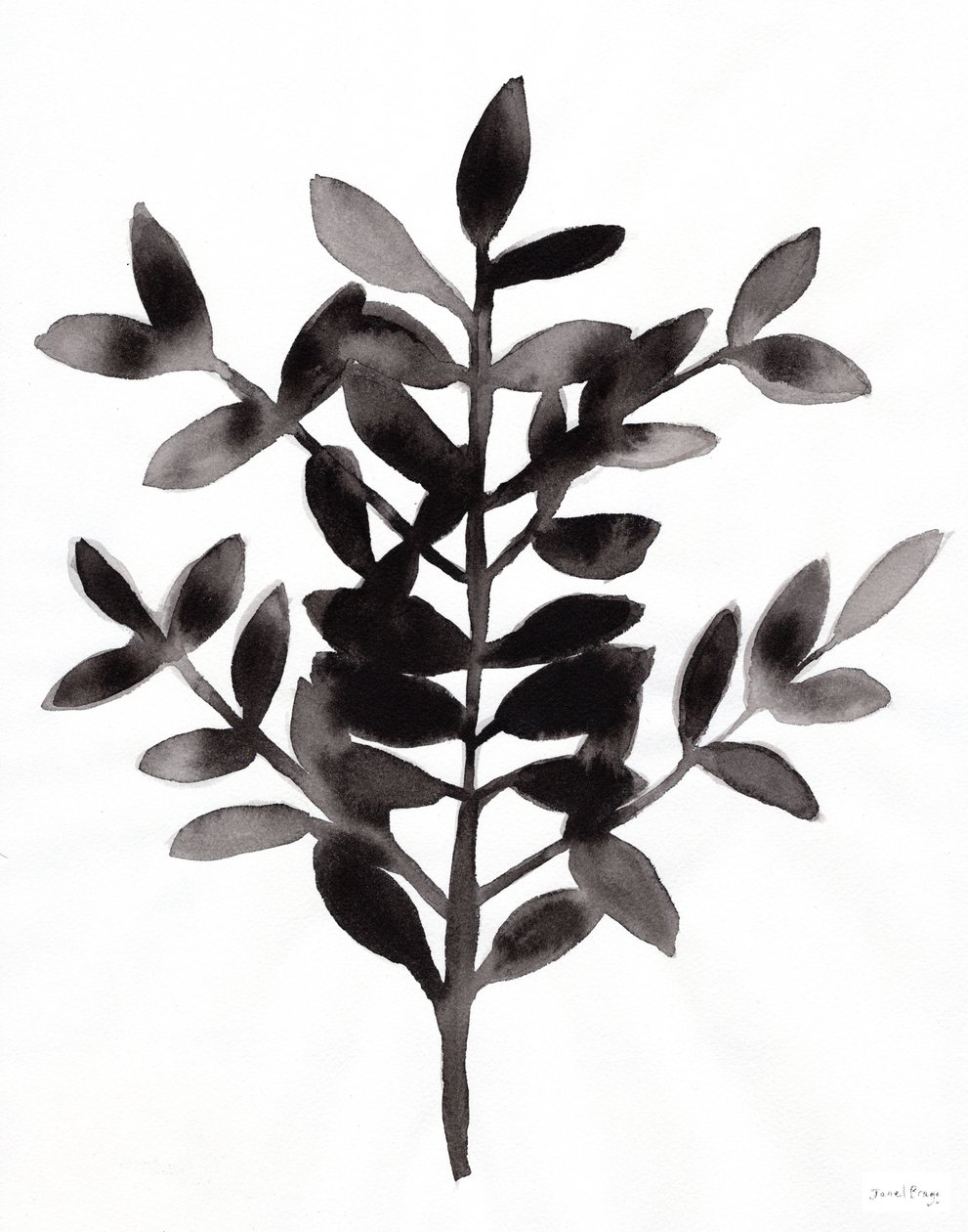 Botanisch mit Nagi Farn III von Janel Bragg