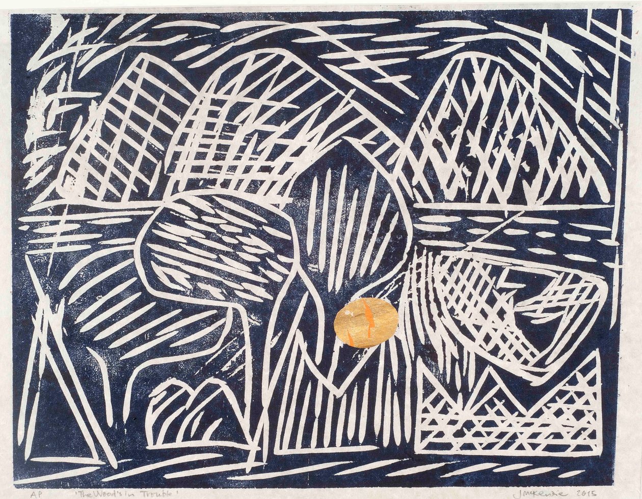 Der Wald ist in Schwierigkeiten, 2015 von Janet McKenzie