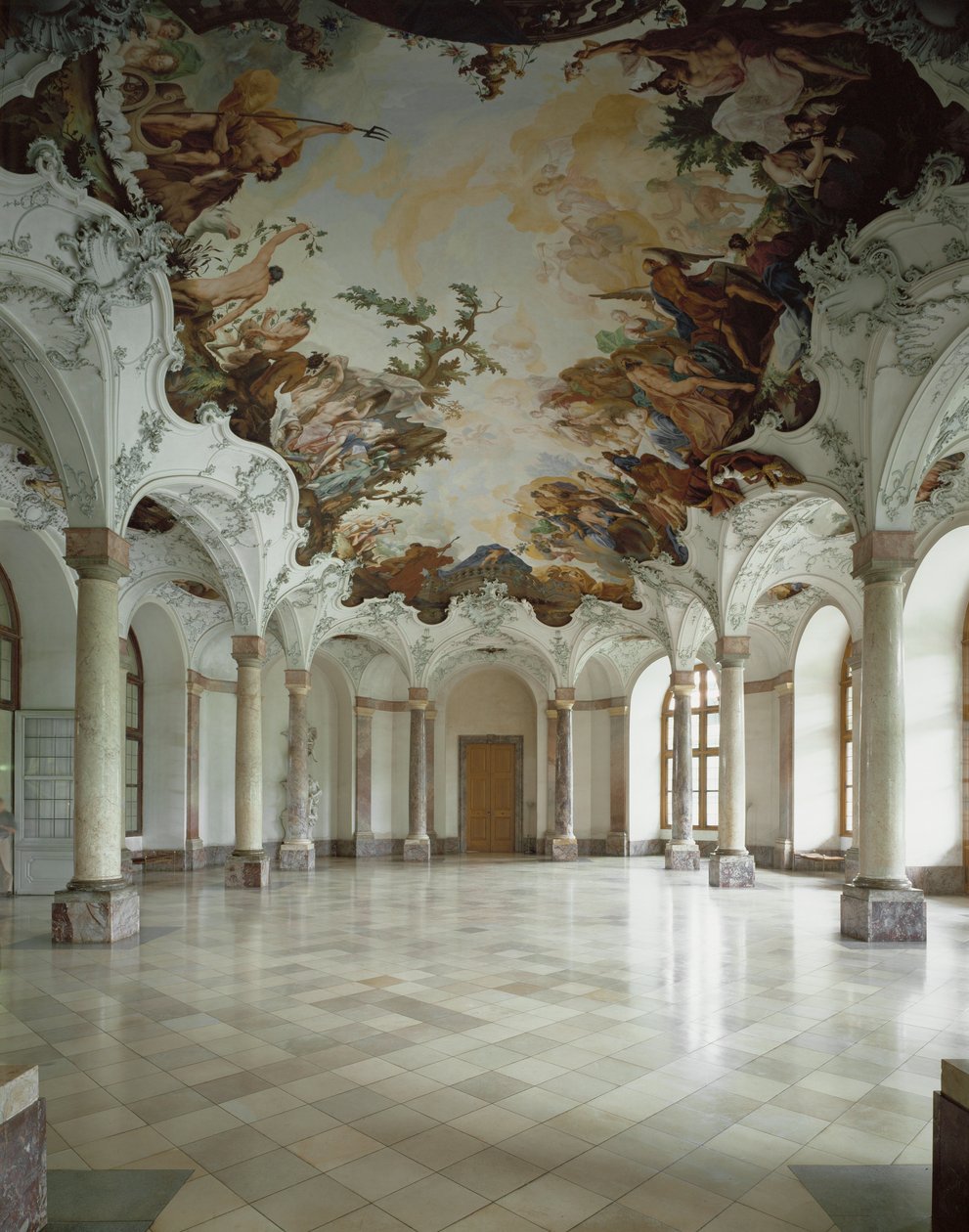 Residenz Würzburg, Sala Terrena, Würzburg, Deutschland von Januarius Zick