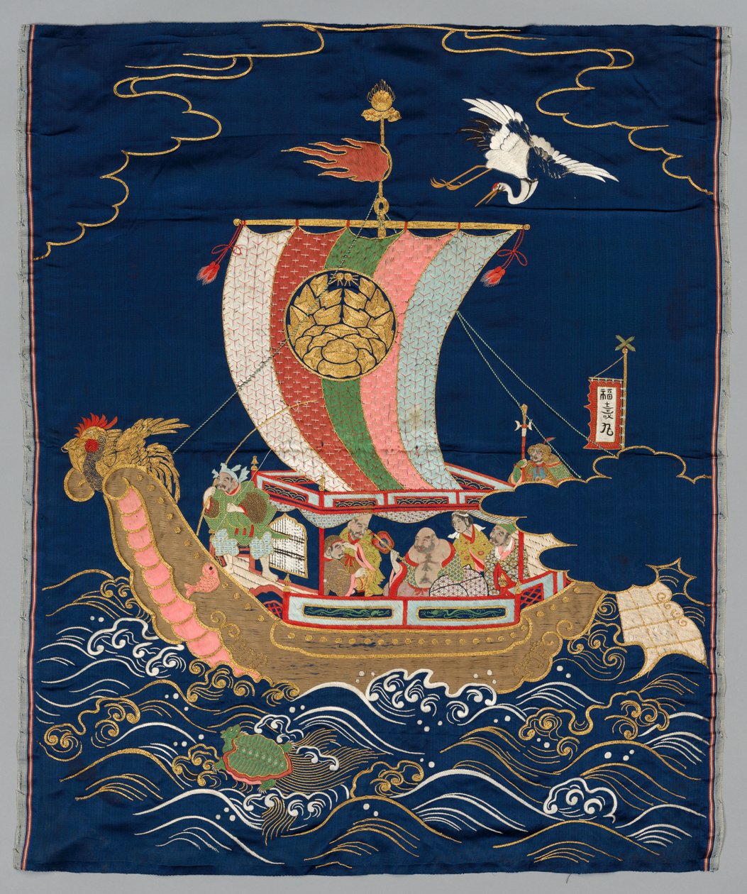 Bestickte Fukusa von Japan, late 19th early 20th century