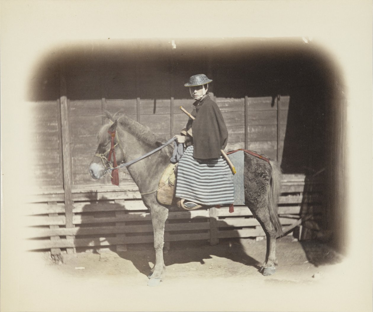 Mann auf einem Pferd von Japanese Photographer