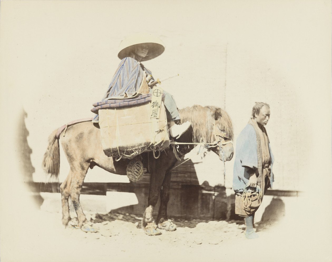 Mann auf einem Pferd von Japanese Photographer