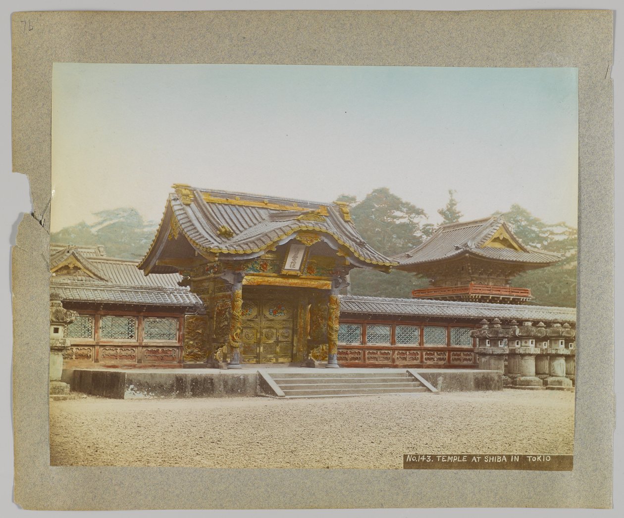 Tempel im Shiba-Park, Tokio, Japan von Japanese Photographer
