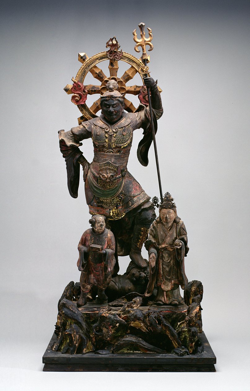 Figur einer Schutzgottheit, Kamakura-Periode, 12.-14. Jahrhundert von Japanese School