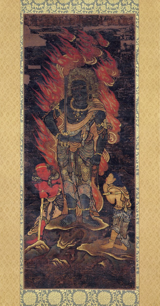 Fudo Myoo und zwei Begleiter von Japanese School