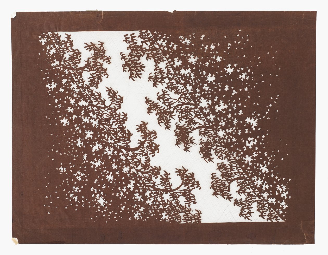 Papierstencil (Katagami), spätes 19. Jahrhundert von Japanese School