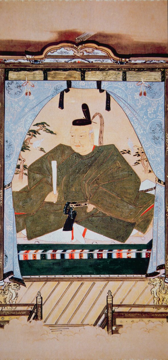 Porträt von Shogun Tokugawa Ieyasu in Hofkleidung von Japanese School