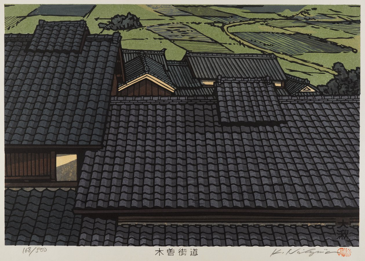 Dach aus der Serie Kisokaido von Japanese School