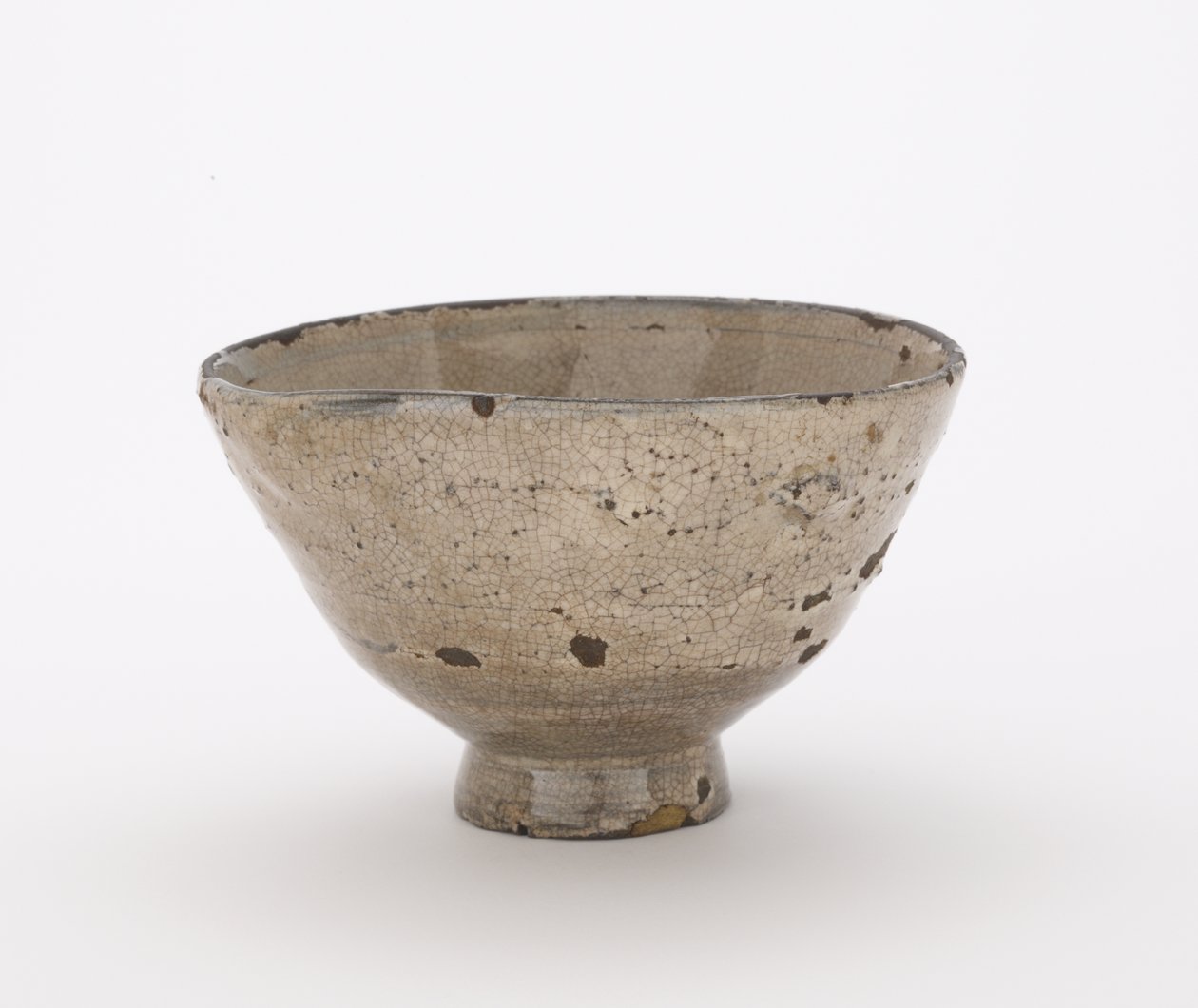 Teeschale, möglicherweise Hagi-Ware, Teeschale (chawan) von Japanese School