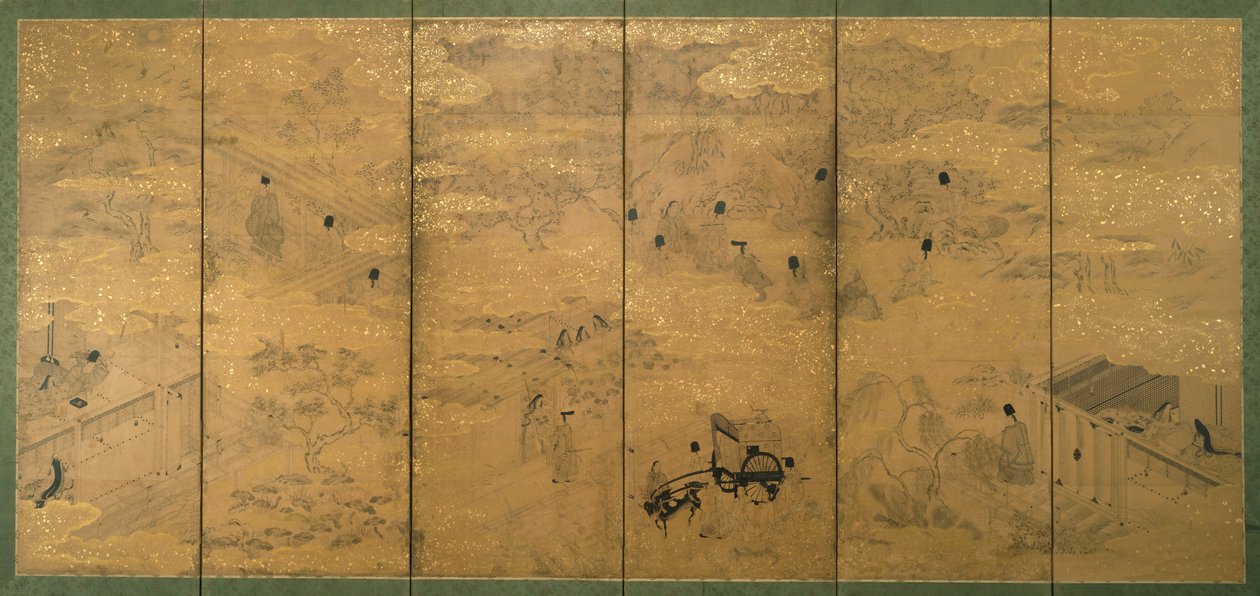 Die Geschichte von Genji, spätes 17. - frühes 18. Jahrhundert von Japanese School