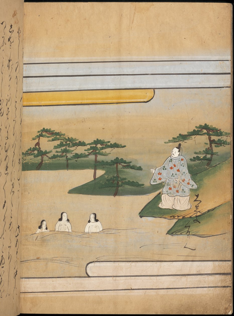 Drei Frauen im Wasser, Illustration aus dem 