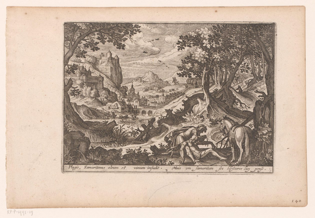 Landschaft mit der Geschichte vom barmherzigen Samariter von Jaspar de Isaac (attributed to)