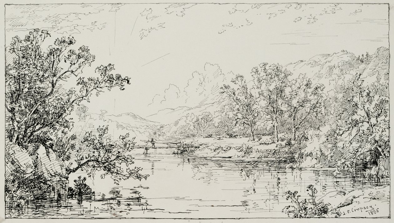 Oktober im Ramapo-Tal, 1885 von Jasper Francis Cropsey