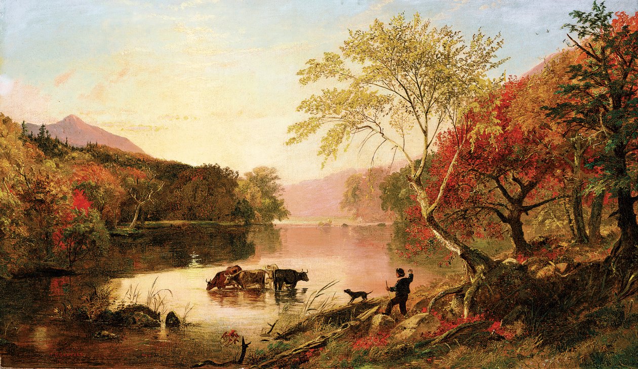 Herbst am Hudson River von Jasper Francis Cropsey