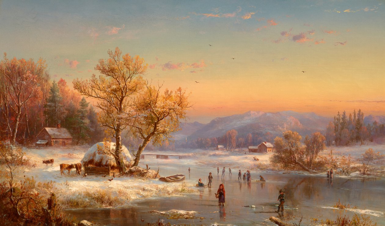 Winterabend auf dem Land von Jasper Francis Cropsey