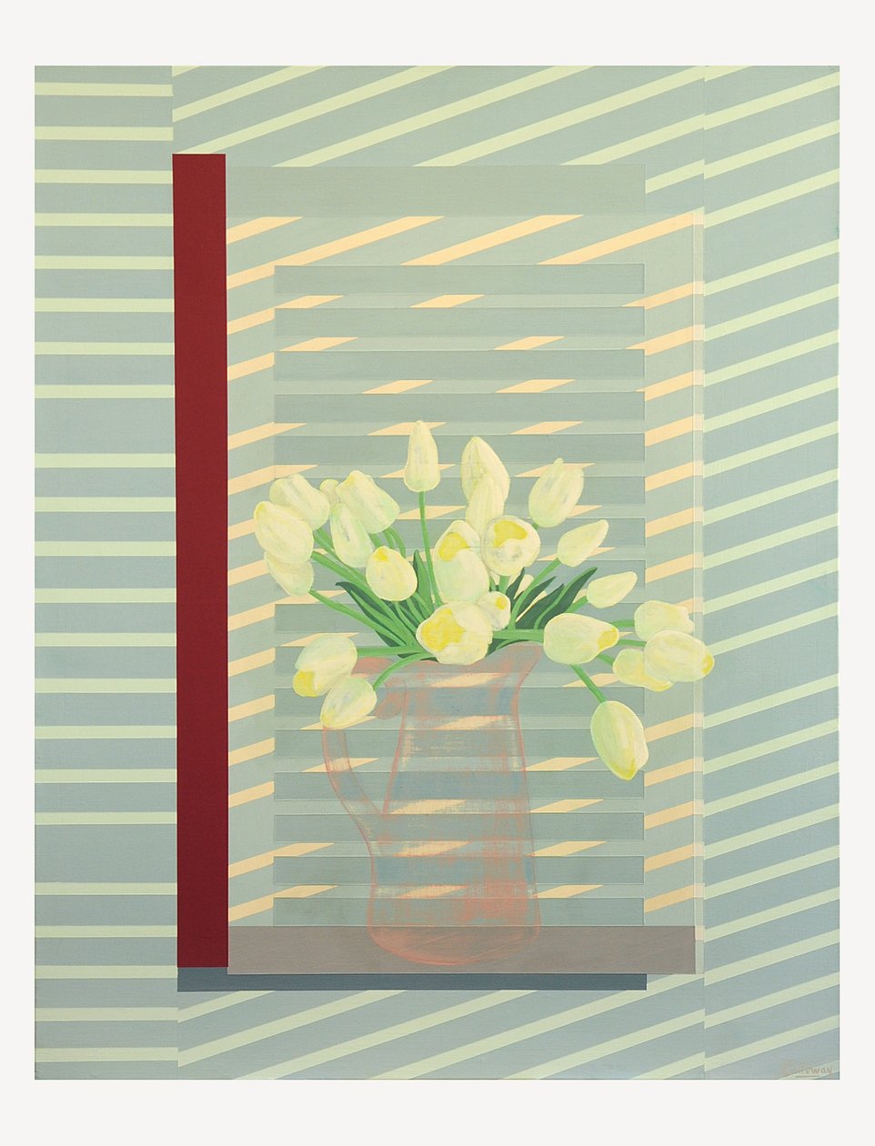 Blumen gegen den Fensterladen von Jasper Galloway