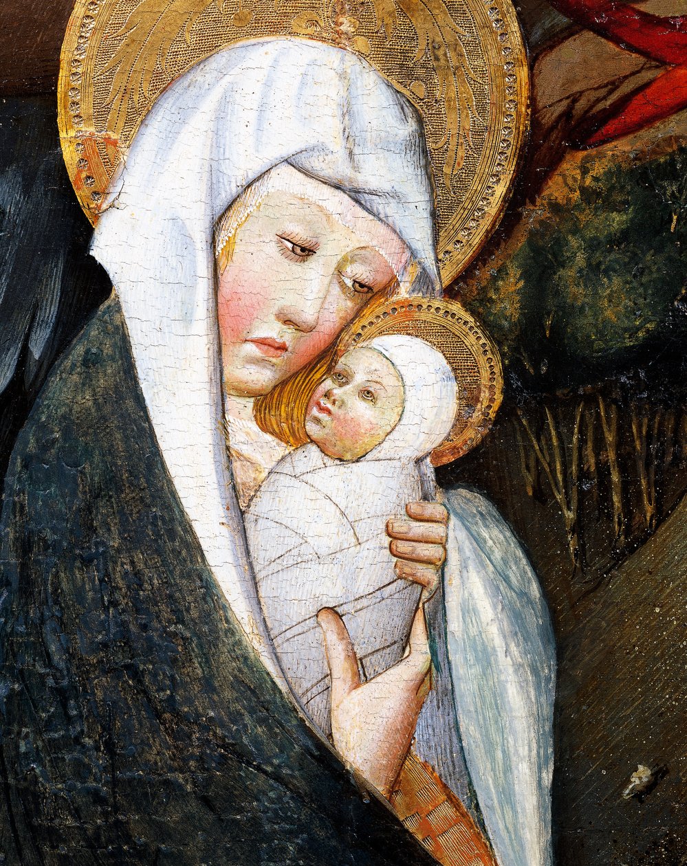 Maria und Kind (Detail) von Jaume Ferrer