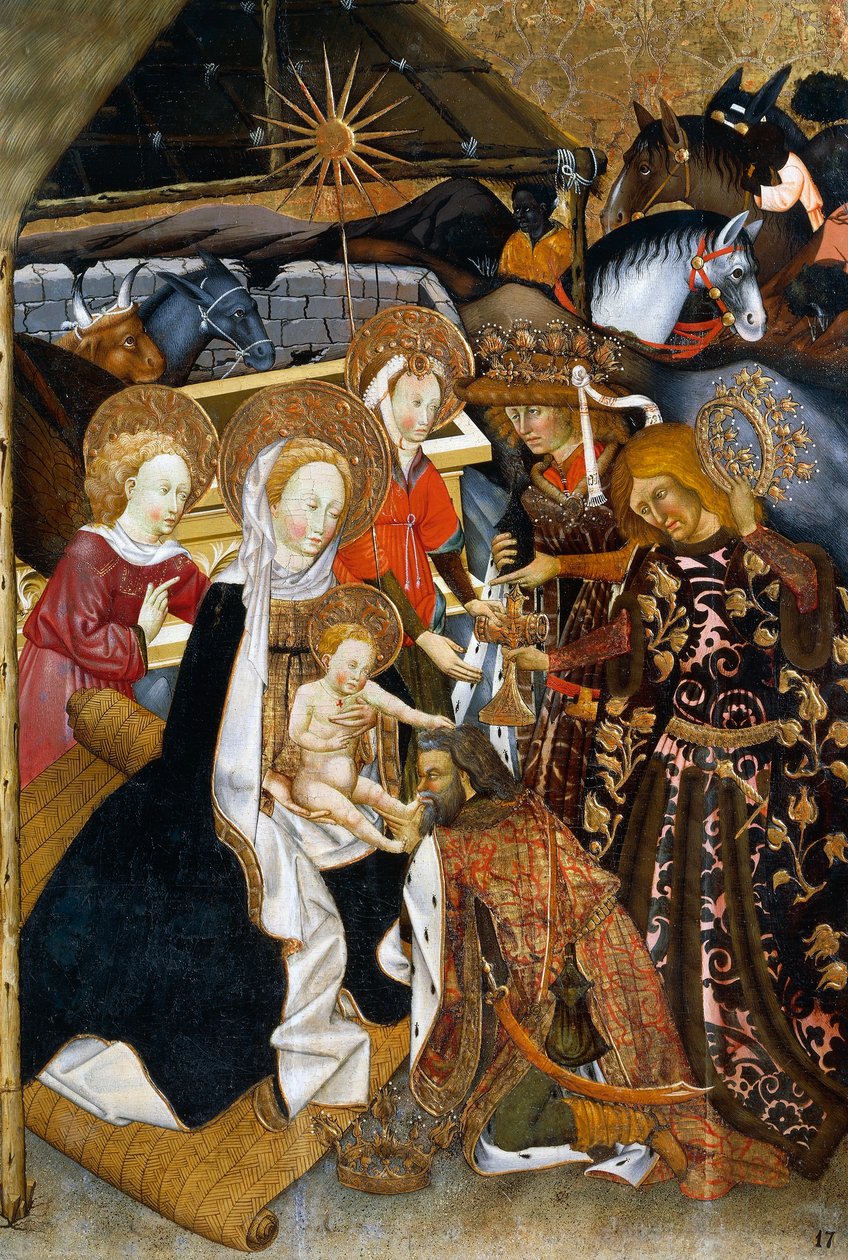 Anbetung der Heiligen Drei Könige, Altarbild aus Verdu von Jaume Ferrer