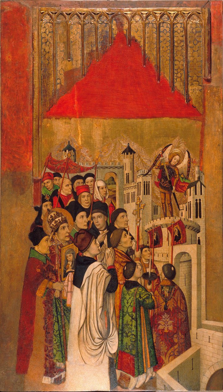 Erscheinung des Heiligen Michael im Schloss Saint Ange von Jaume Huguet