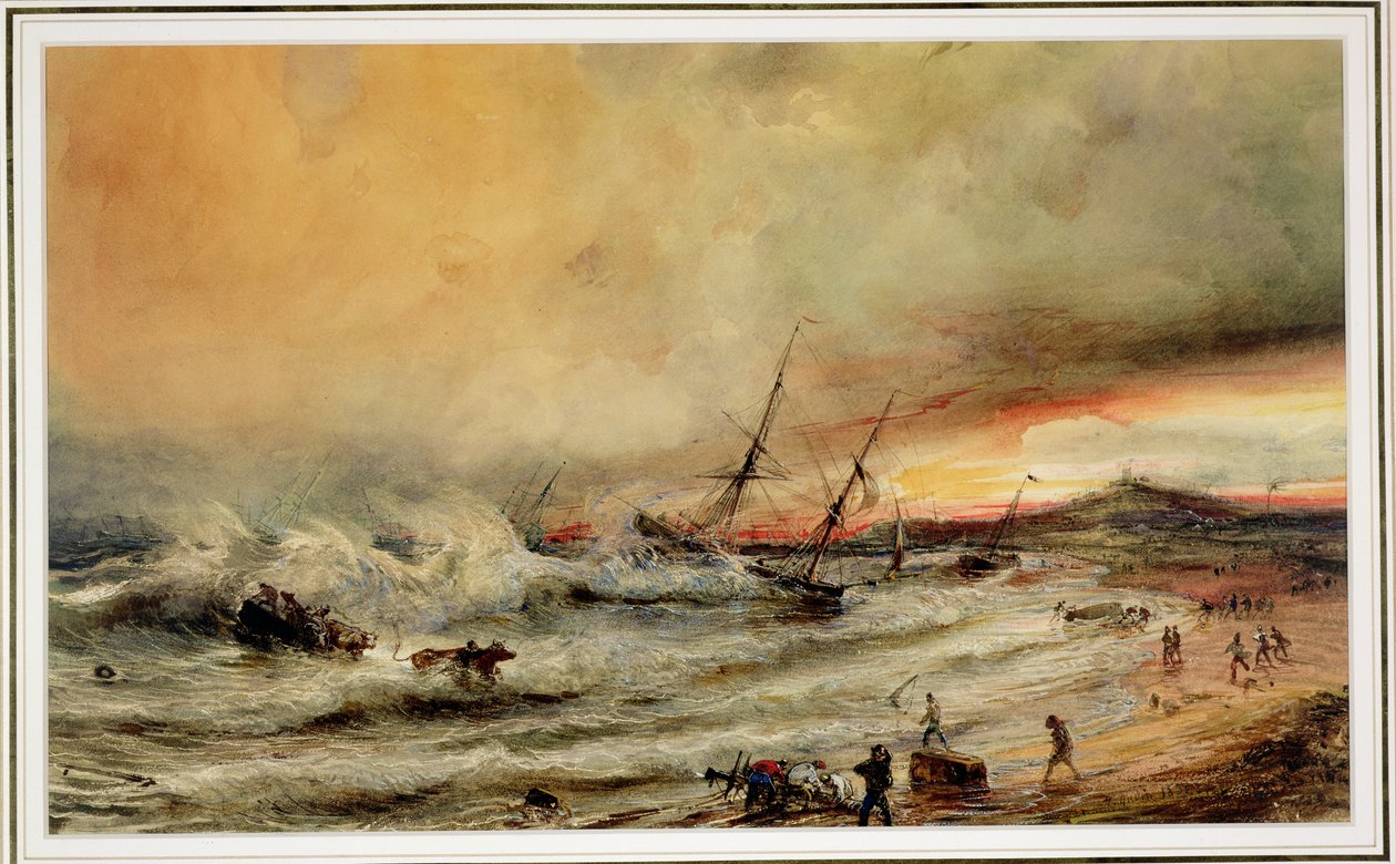 Das Schiffswrack, 1832 von Jean Antoine Theodore Gudin