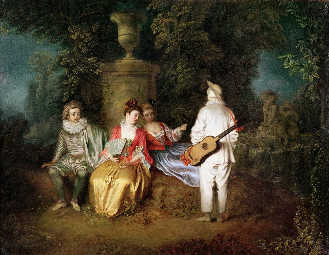 Das Viererteam, ca. 1713 von Jean Antoine Watteau