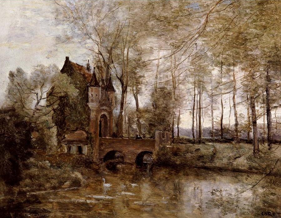 Schloss Wagnonville von Jean-Baptiste-Camille Corot