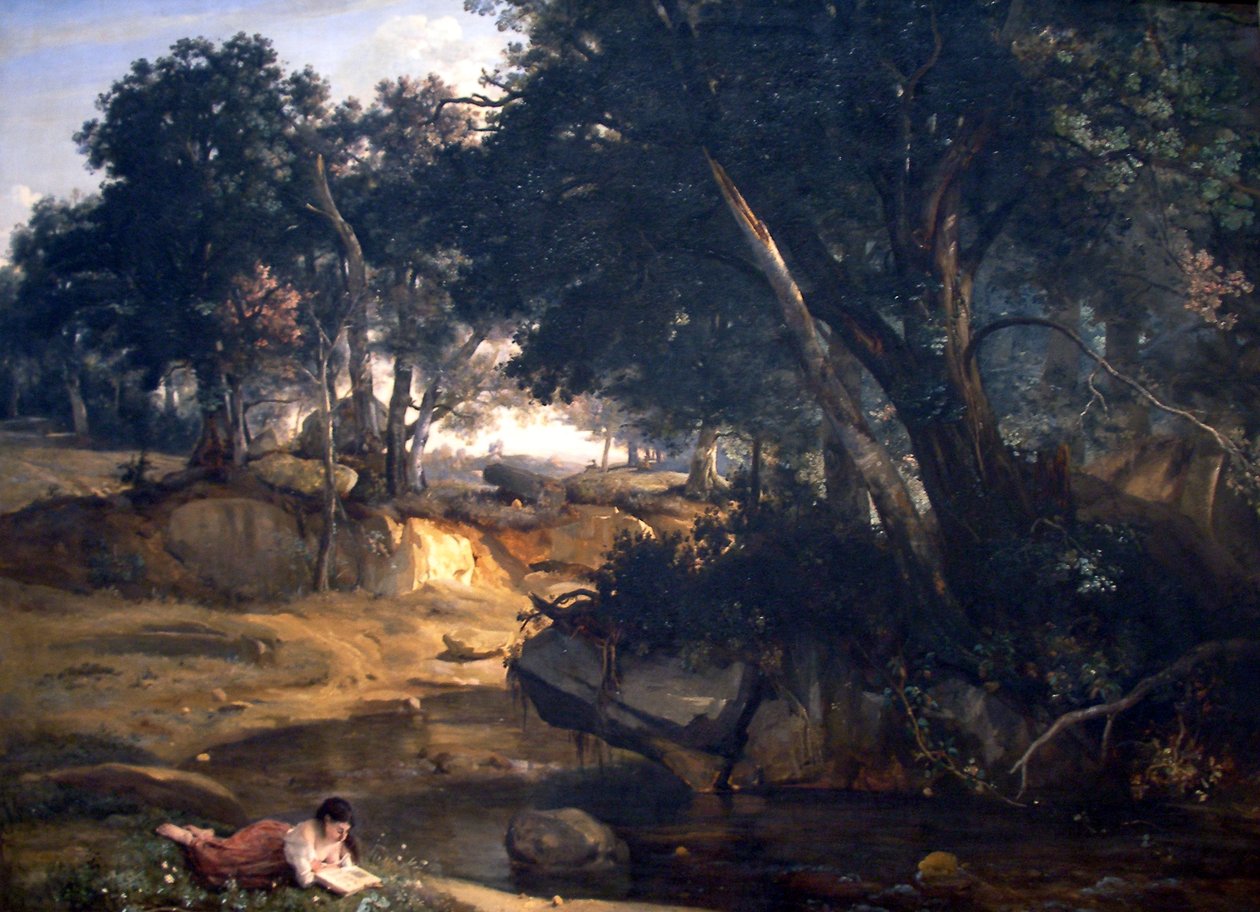 Wald von Fontainebleau von Jean Baptiste Camille Corot