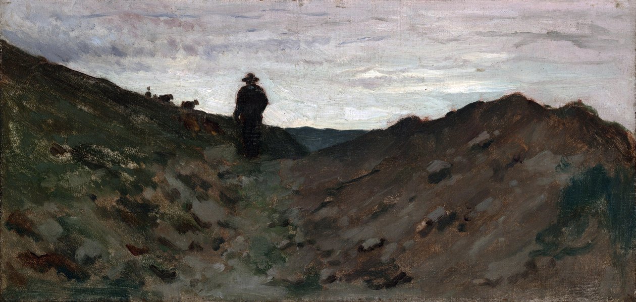 Landschaft mit Figur von Jean-Baptiste-Camille Corot