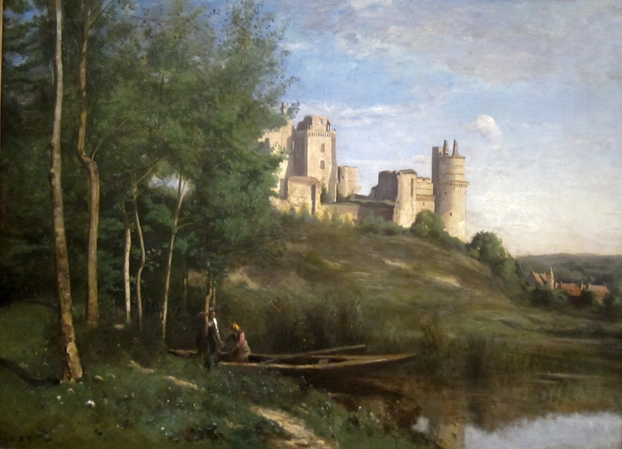 Ruinen des Schlosses Pierrefonds von Jean-Baptiste-Camille Corot