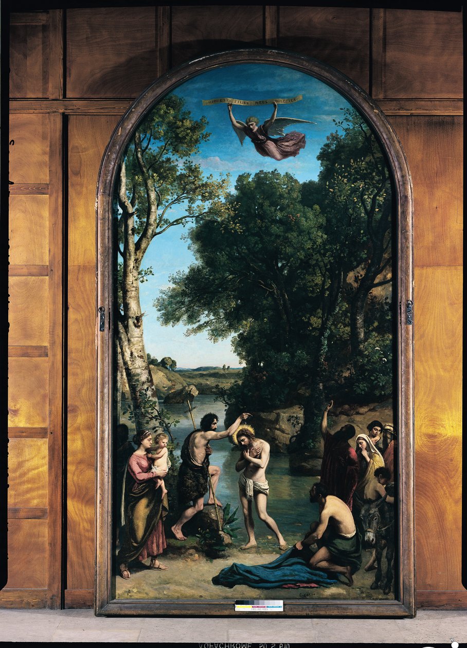 Die Taufe Christi, 1845-47 von Jean Baptiste Camille Corot